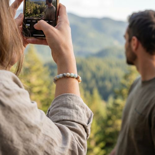 Bracelet Boules EDORA Collection TERRA NATA Tuuwa Amazonite Brésil multicolore EDO3701459008643