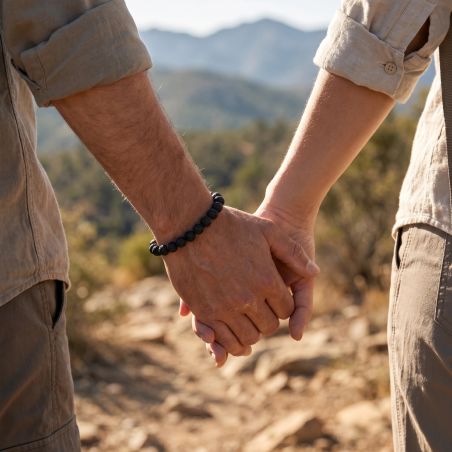 Bracelet Boule TERRA NATA KALENA Pierre De LaveEDO3701459011681