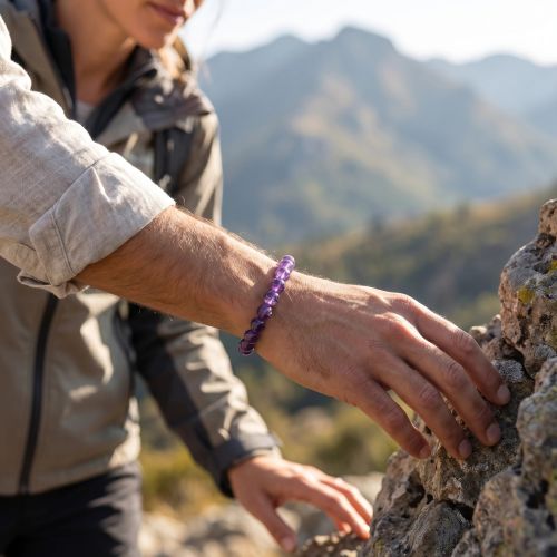 Bracelet BouleTERRA NATA AUREA Améthyste Brésil EDO3701459010585