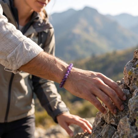 Bracelet BouleTERRA NATA AUREA Améthyste Brésil EDO3701459010585