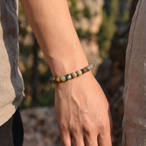 Bracelet Boule TERRA NATA MAHARA Agathe Indienne EDO3701459010417