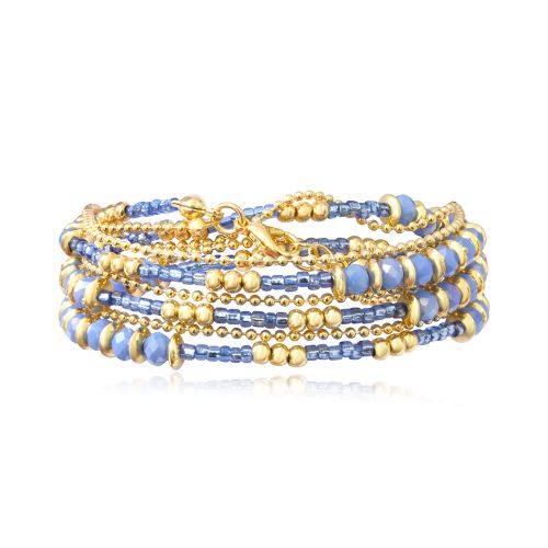 Bracelet femme SÀNTIBÉ Divine 3 tours Disque celeste DIV3 DIS-CELE-BRA