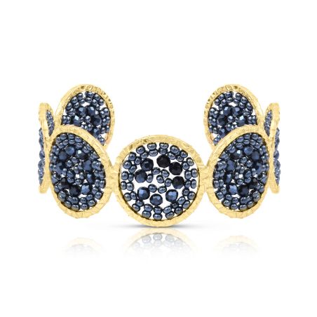 Bracelet femme manchette sàntibé marina gris marina-gris-man – bracelets laiton