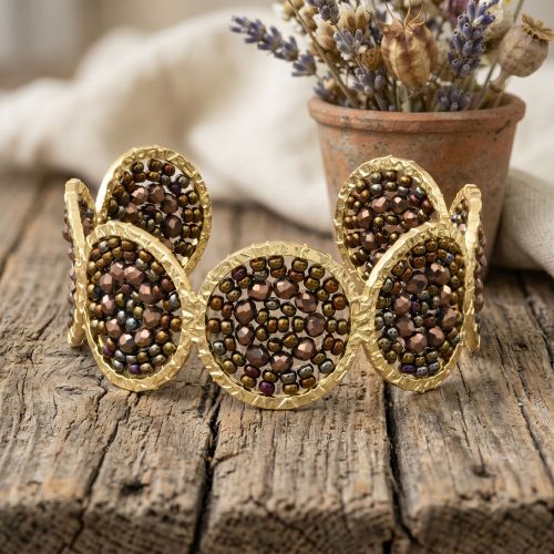 bracelet femme Manchette SÀNTIBÉ Marina Noisette MARINA-NOIS-MAN