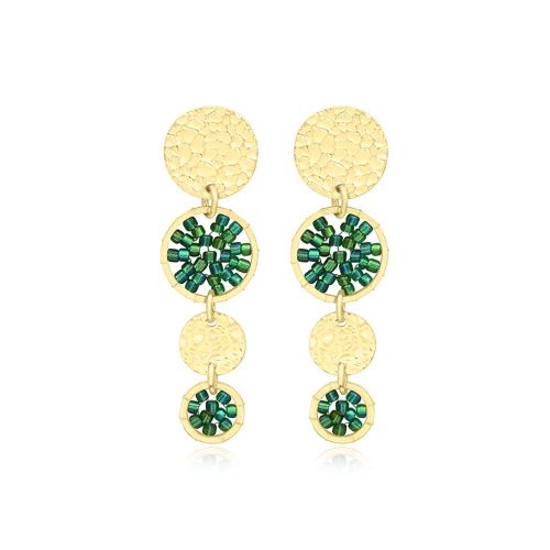 Boucles d'oreilles femme pendantes SÀNTIBÉ Mini Lupin vert oasis MINI LUP-OASI-BO