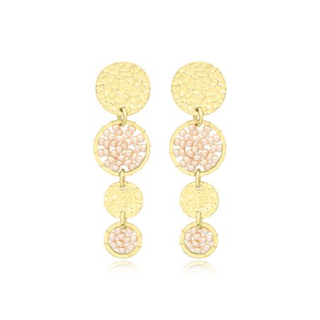 Boucles d'oreilles femme pendantes sàntibé mini lupin sable mini lup-sabl-bo – boucles d'oreilles bohème chic