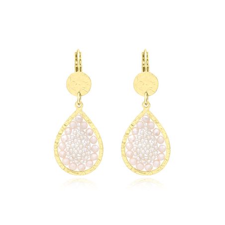 Boucles d'oreilles femme pendants sàntibé mini ysé sable mini yse-sabl-bo – boucles d'oreilles bohème chic