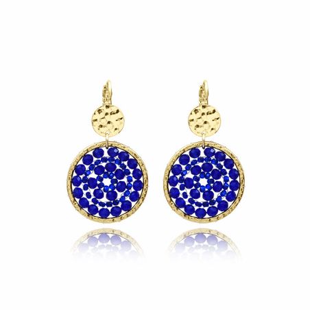 Boucles d'oreilles femme pendantes sàntibé paradis bleu paradis-bleu-bo – boucles d'oreilles bohème chic