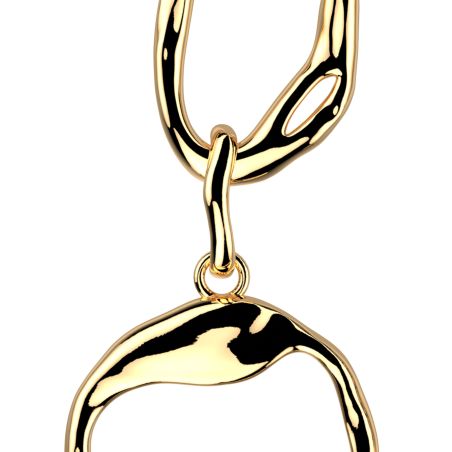 Boucles d'oreilles femme pendantes les georgettes café crème dorée 1849-500-0tu – boucles d'oreilles tendances