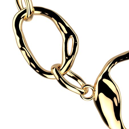 Bracelet femme les georgettes café crème dorée 1848-500-0tu – bracelets tendances