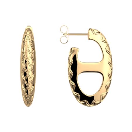 Boucles d'oreilles femme créoles les georgettes expresso argentée 1846-500-0tu – boucles d'oreilles tendances