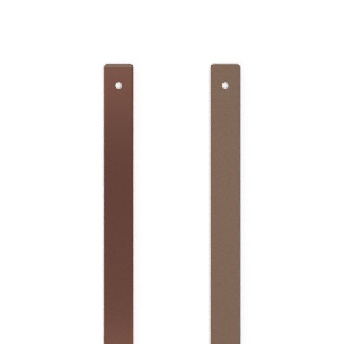 Cuir LES GEORGETTES Manchettes, Marron Glacé / Mocha