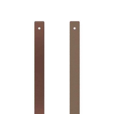 Cuir LES GEORGETTES Manchettes, Marron Glacé / Mocha