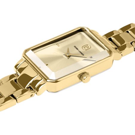 Montre femme pierre lannier ariane doré cadran doré bracelet acier doré 12 mm 007j542 – montres dorées