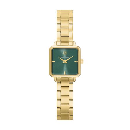Montre femme pierre lannier leonor doré cadran vert bracelet acier doré 12 mm 073j572 – montre femme chic et tendance