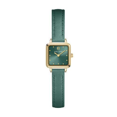 Montre Quartz Femme PIERRE LANNIER NEORA Doré Cadran Vert Bracelet Cuir Vert 10 MM 059H577