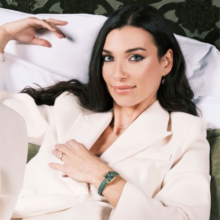 Montre Quartz Femme PIERRE LANNIER NEORA Doré Cadran Vert Bracelet Cuir Vert 10 MM 059H577