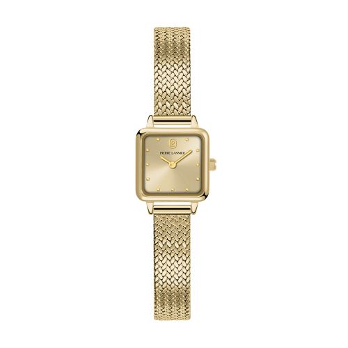 Montre Quartz Femme PIERRE LANNIER NEORA Doré Cadran Doré Bracelet Acier milanais Doré 10 MM 059H542