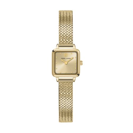 Montre quartz femme pierre lannier neora doré cadran doré bracelet acier milanais doré 10 mm 059h542 – montre femme chic et tendance