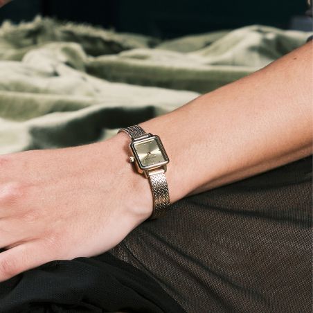 Montre quartz femme pierre lannier neora doré cadran doré bracelet acier milanais doré 10 mm 059h542 – montre femme chic et tendance