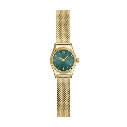 Montre Quartz Femme PIERRE LANNIER PYA Doré Cadran Vert Bracelet Acier milanais Doré 10 M 091M572