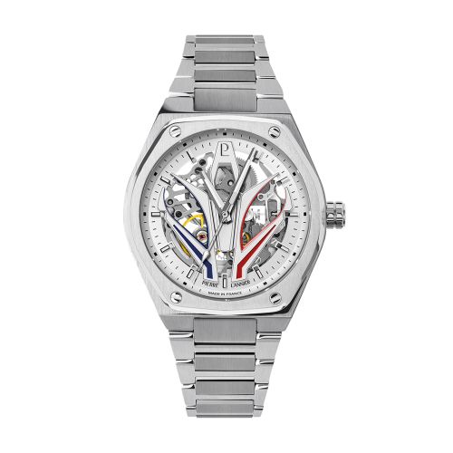 Montre Homme Automatique PIERRE LANNIER ARDENT Argenté Cadran Blanc 324D101