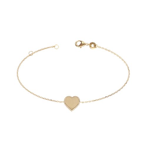 Bracelet Femme Coeur EDORA Echo plaqué or EDO92173718