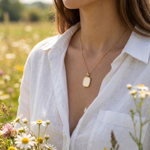 Pendentif femme EDORA Echo plaqué or EDO2782800