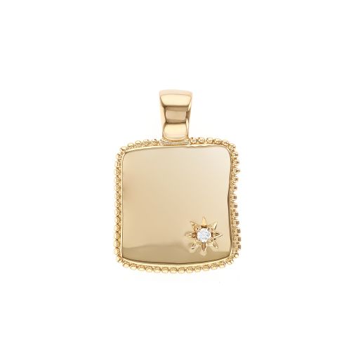 Pendentif femme EDORA Echo plaqué or et oxyde EDO2782610