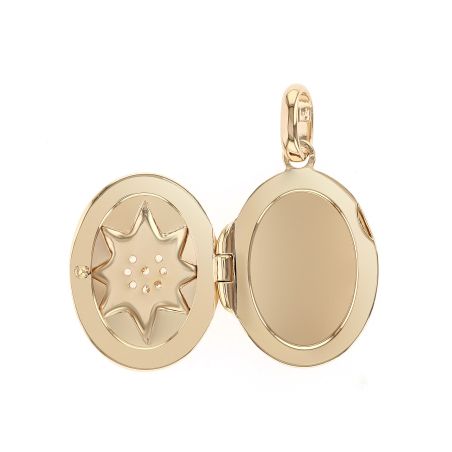 Pendentif porte-photo femme edora echo plaqué or et oxydes edo2779610 – colliers personnalisables