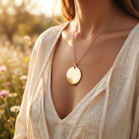 Pendentif femme EDORA Echo plaqué or EDO2481726