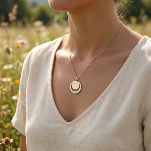 collier femme EDORA Echo plaqué or EDO974249