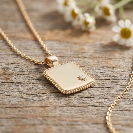 Pendentif femme edora echo plaqué or et oxyde edo2782610 – colliers personnalisables