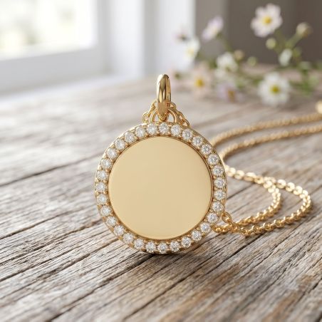 Pendentif femme edora echo plaqué or et oxydes edo2785510 – colliers personnalisables