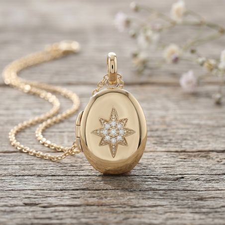 Pendentif porte-photo femme edora echo plaqué or et oxydes edo2779610 – colliers personnalisables