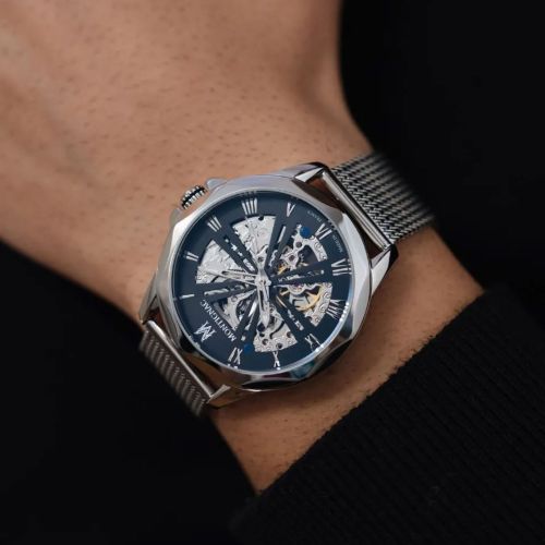 montre homme automatique MONTIGNAC origine acier gris MOW1004