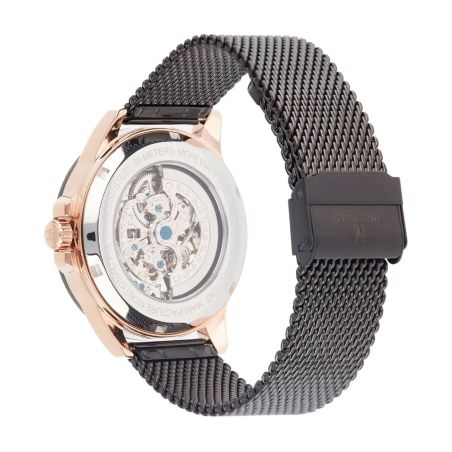 Montre homme automatique montignac origine acier noir mope19a08 – montres squelettes