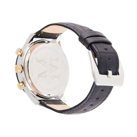 Montre homme montignac origine cuir noir mow607 – montres squelettes