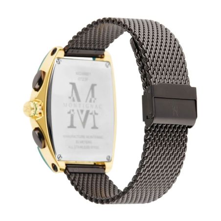 Montre homme montignac paladin acier noir mow801 – montres squelettes