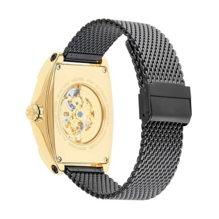 Montre homme automatique montignac paladin cuir noir mow800 – montres squelettes