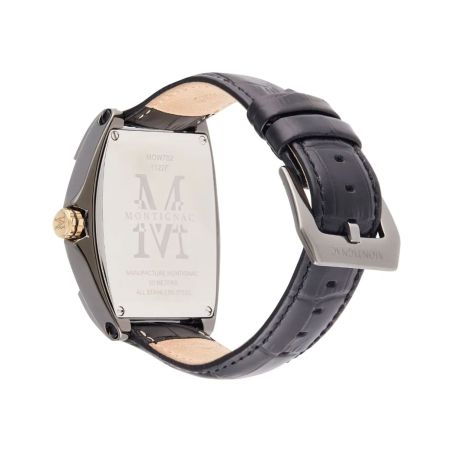 Montre homme montignac paladin cuir noir mow702 – montres squelettes