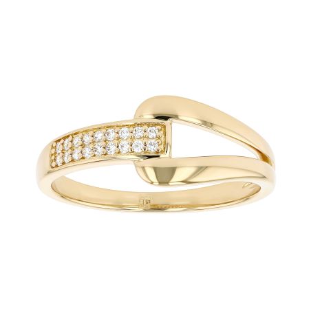 Bague femme fantaisie edora plaque or et oxydes – bagues femme