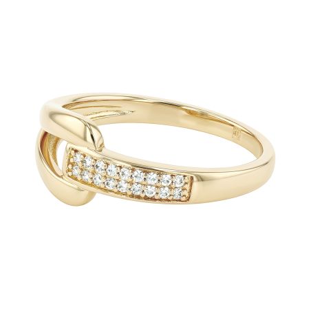 Bague femme fantaisie edora plaque or et oxydes – bagues femme