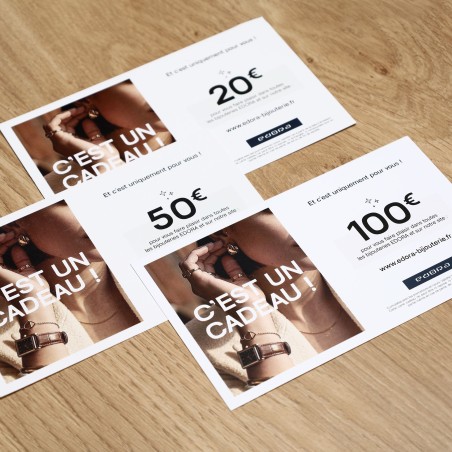 Carte cadeau edora – accessoires bijoux