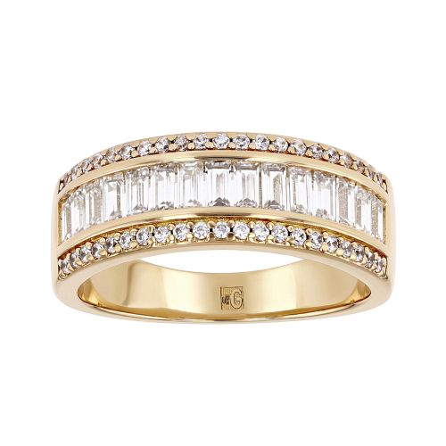 bague femme empierrée EDORA PLAQUE OR et oxydes
