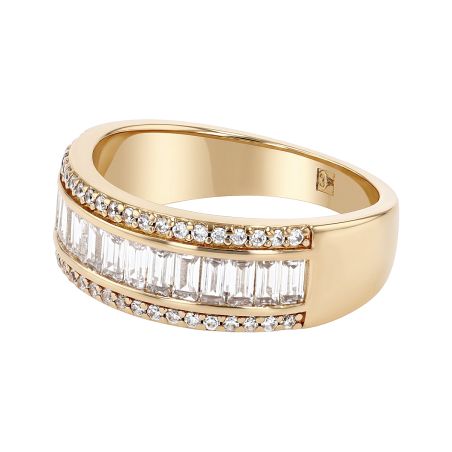 Bague femme empierrée edora plaque or et oxydes – bagues femme