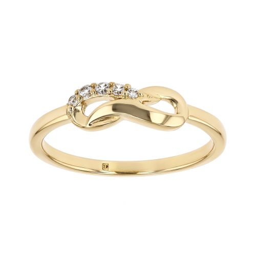 Bague femme infini EDORA plaqué or et oxydes EDO76100260