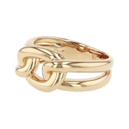 Bague femme maille gourmette edora plaqué or edo76100322 – bagues plaqué or