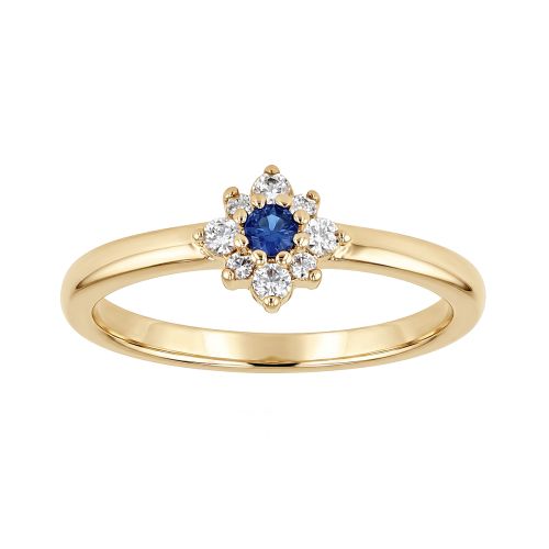 Bague femme Marguerite EDORA plaqué or et oxydes EDO76100250