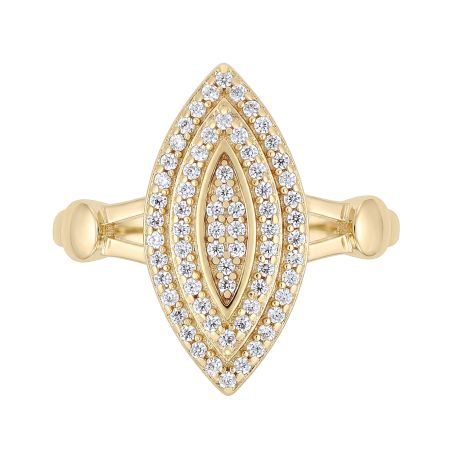 Bague femme marquise edora plaqué or et oxydes edo76100303 – bagues plaqué or